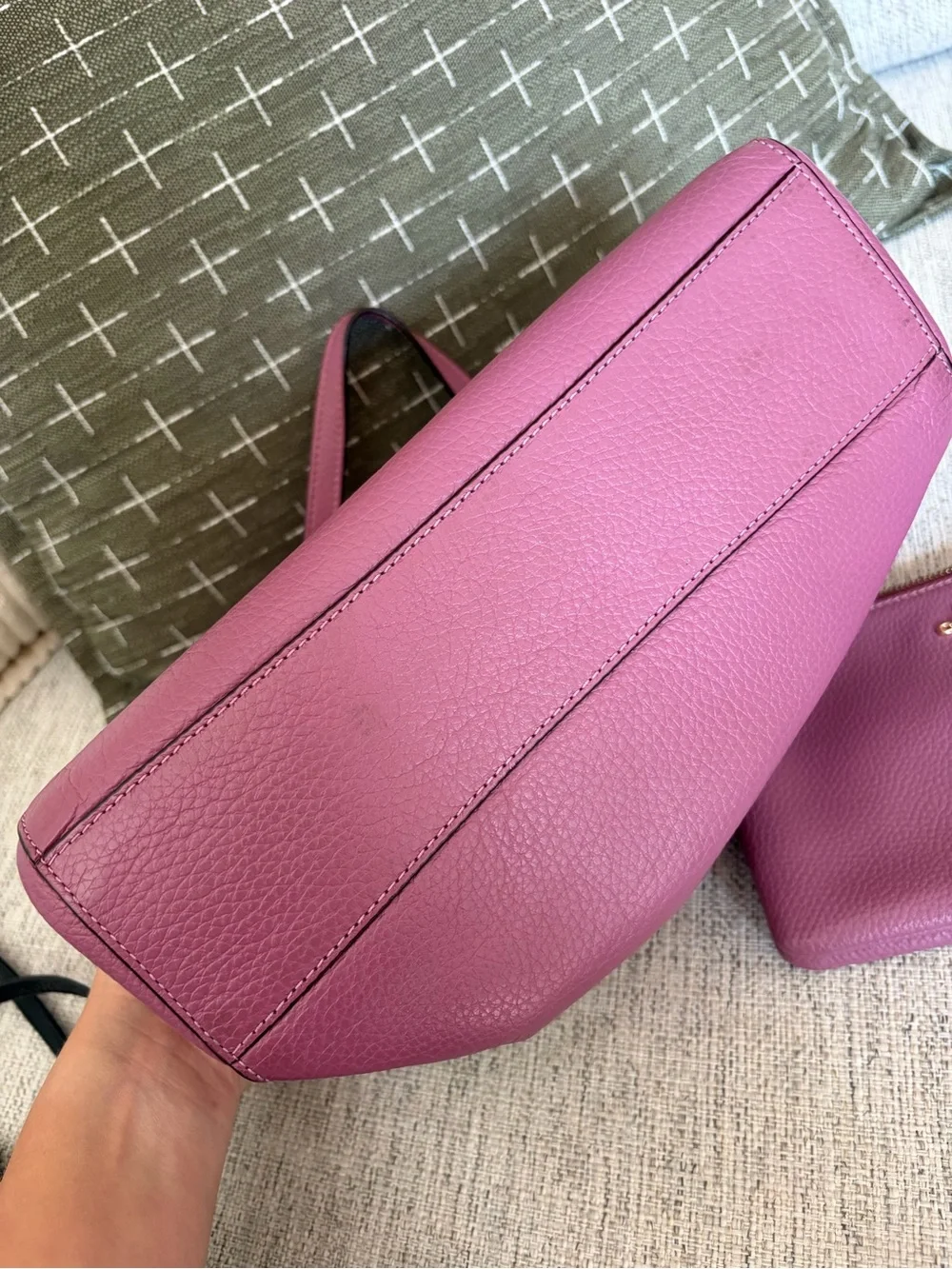 Coach pebbled leather